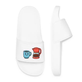 Coffee Cup Coffee Pot - Women’s Pool Sliders - white - Front