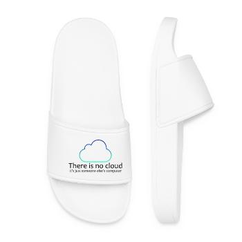 Pas de programmation dans le cloud T-shirt drôle - Claquettes Femme - blanc - Devant