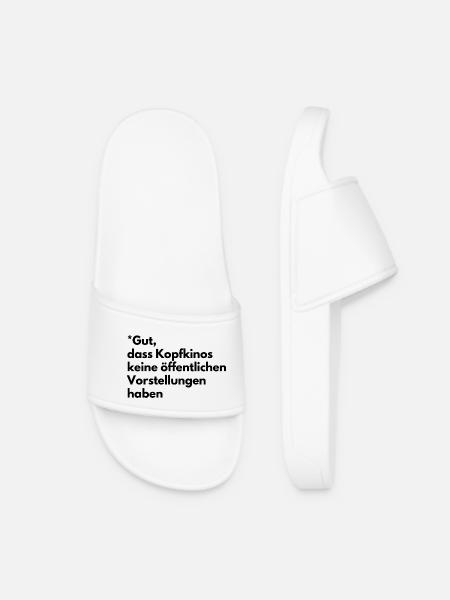 Mental cinemas - Women’s Pool Sliders - white