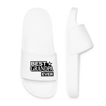Best Grandpa Ever mit Stern - Bester Opa  - Frauen Badelatschen - Weiß - Vorne