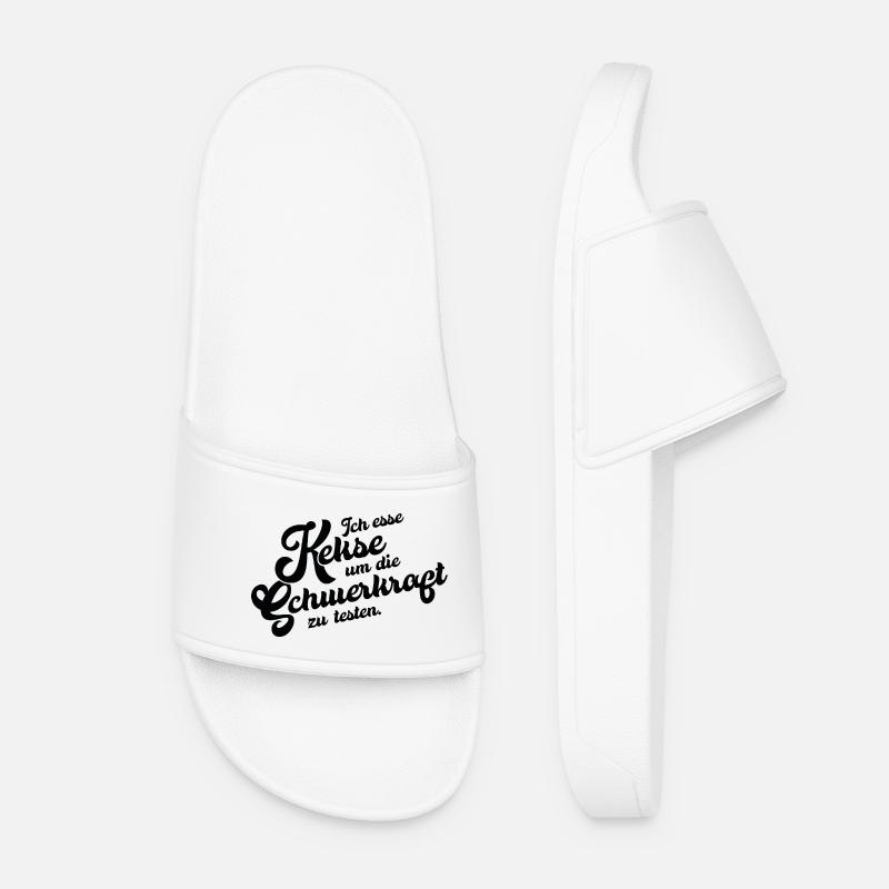 Biscuit Gravity Test - Women’s Pool Sliders - white