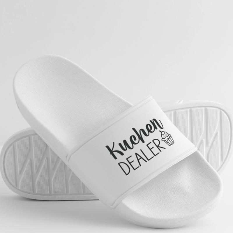 Kuchen Cupcake Script Logo Women’s Pool Sliders