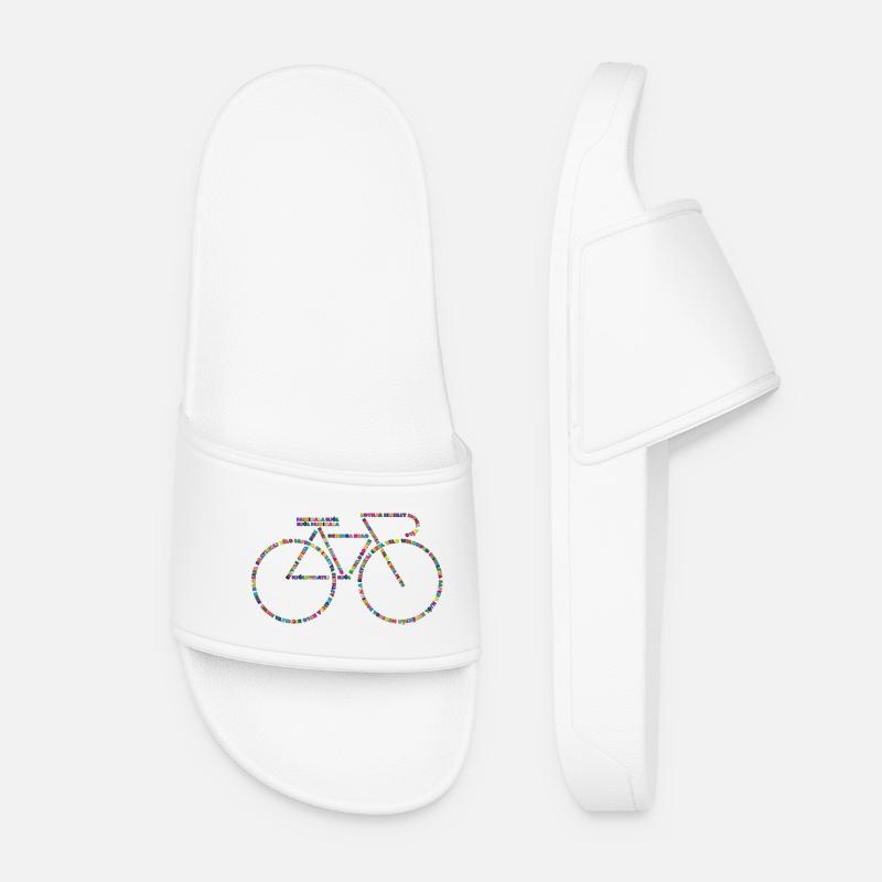 Fahrradsprachen V1 - Frauen Badelatschen - Weiß