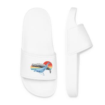 Cachalot et baleine à bosse - Claquettes Femme - blanc - Devant