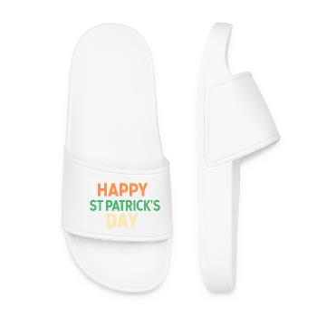Frohen St. Patrick's Day - Frauen Badelatschen - Weiß - Vorne