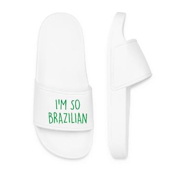 I'm so Brazilian Brazil Brasilien - Frauen Badelatschen - Weiß - Vorne