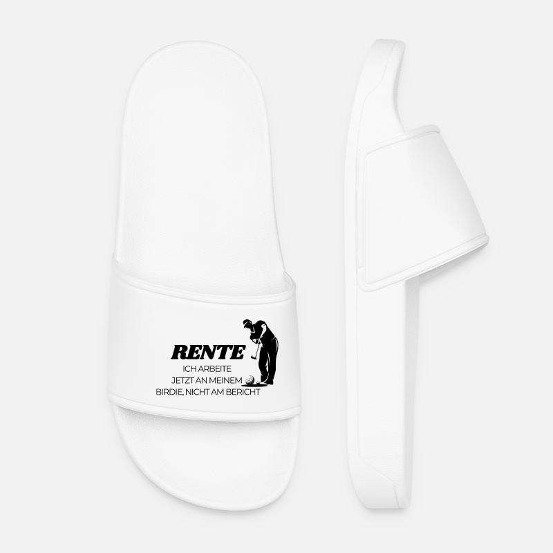 Golfer in Rente  - Frauen Badelatschen - Weiß