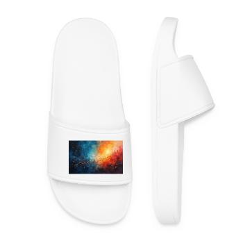 Aube Cosmic Abstract Splash - Claquettes Femme - blanc - Devant