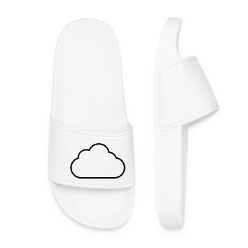 Cloud outline - Women’s Pool Sliders - white - Front