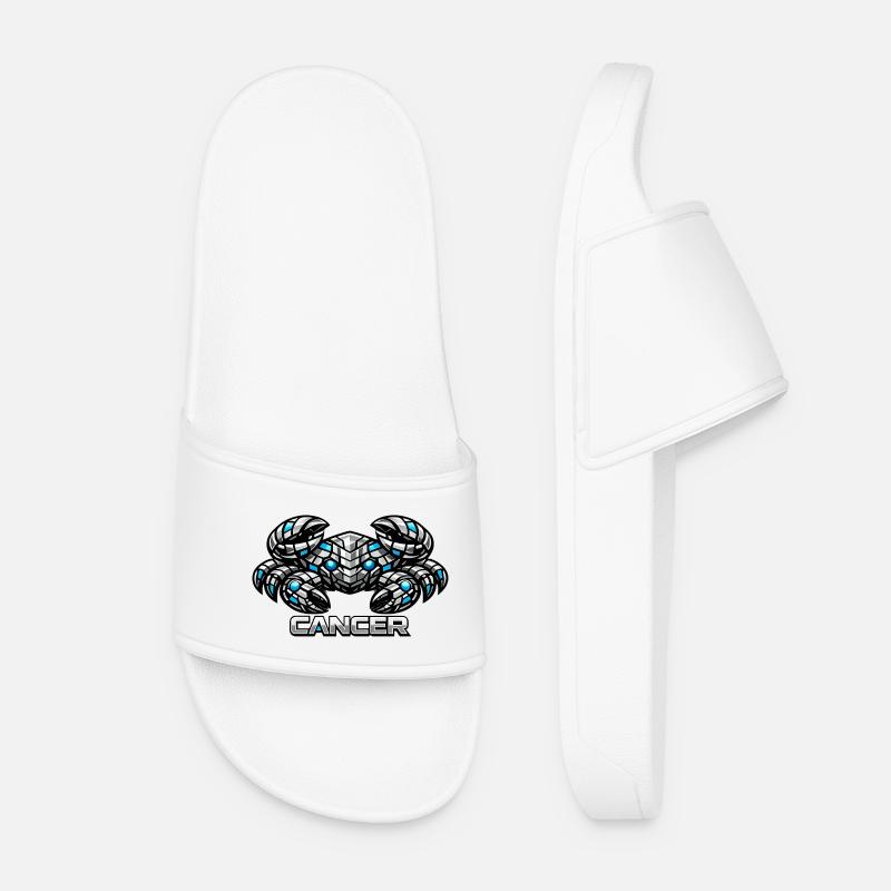 cancer - Women’s Pool Sliders - white