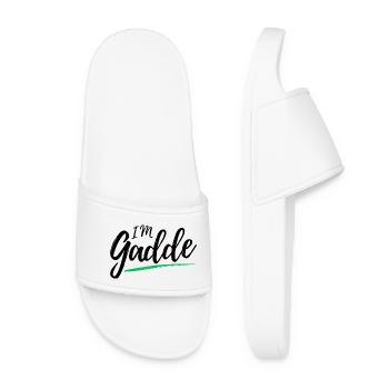 Im Gadde – Logo Sombre - Claquettes Femme - blanc - Devant
