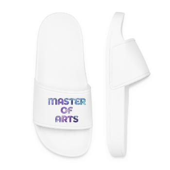 Graduation Master of Arts - Women’s Pool Sliders - white - Front