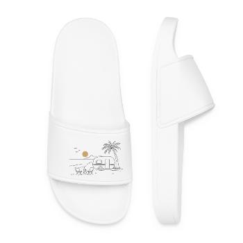 Camper sur la plage - Claquettes Femme - blanc - Devant
