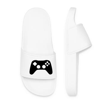 Cadeau de jeu pour les joueurs - Claquettes Femme - blanc - Devant