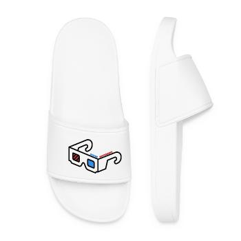 Vision Différente Abstract Logo Lunette 3D - Claquettes Femme - blanc - Devant