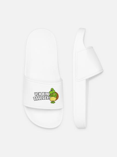 Je suis contre - Claquettes Femme - blanc