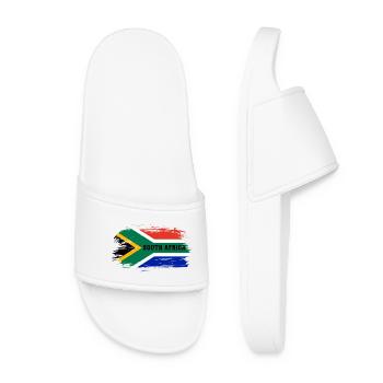 Südafrika Flagge / Geschenk Kapstadt Johannesburg - Frauen Badelatschen - Weiß - Vorne