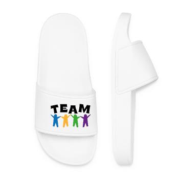team - Women’s Pool Sliders - white - Front