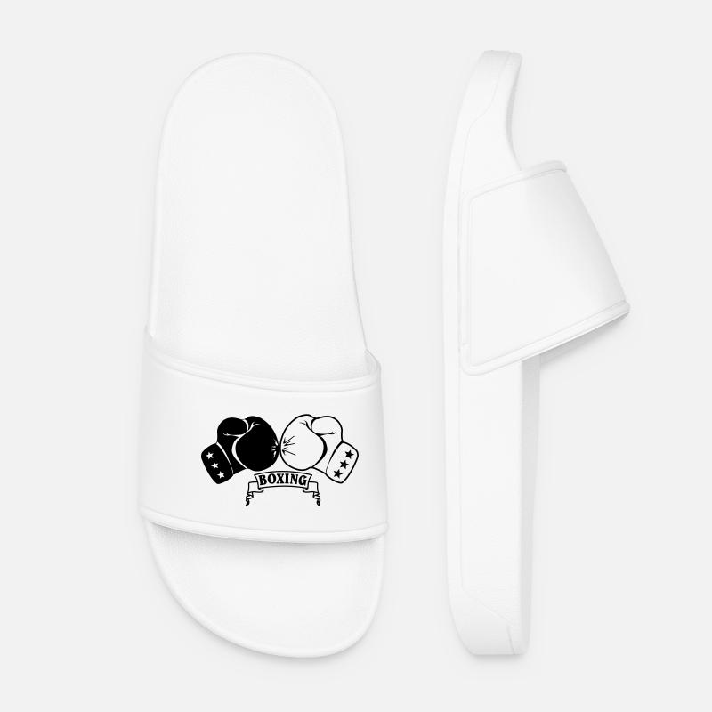 Boxhandschuhe - Frauen Badelatschen - Weiß
