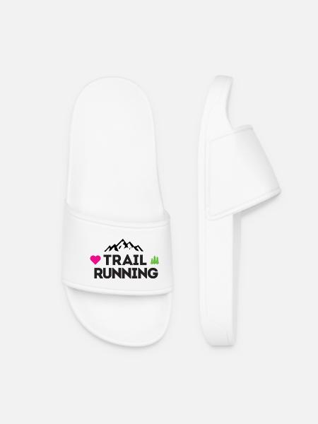 Ich liebe Trailrunning - Frauen Badelatschen - Weiß