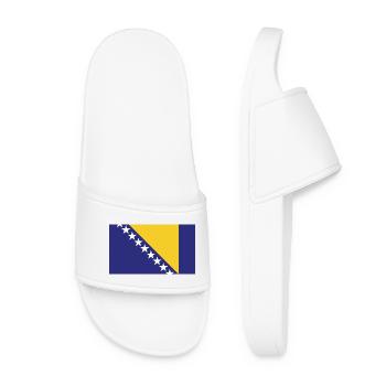 Bosnia H Flag - Women’s Pool Sliders - white - Front