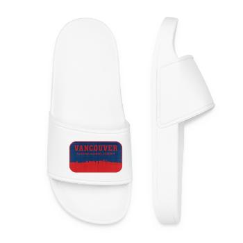 Vancouver Skyline BlueRed Badge - Women’s Pool Sliders - white - Front