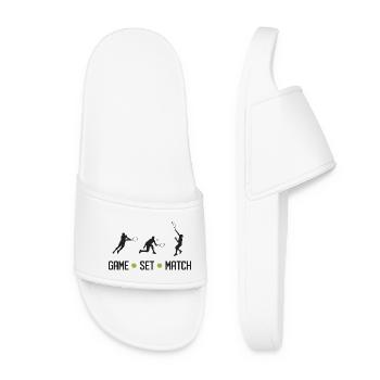 Tennis - Match de jeu - Claquettes Femme - blanc - Devant