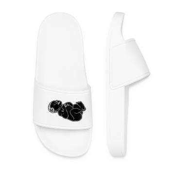 Illustration d’ombre de bébé nouveau-né - Claquettes Femme - blanc - Devant