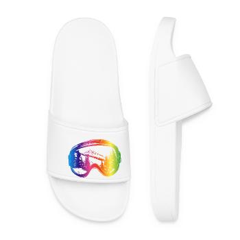 Lunettes de ski Piste Mountains Multicolore - Claquettes Femme - blanc - Devant
