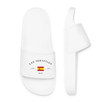 Saint-Sébastien – Souvenir et cadeau des Fêtes - Claquettes Femme - blanc - Devant