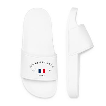 Aix-en-Provence Holiday Souvenir & Gift - Women’s Pool Sliders - white - Front