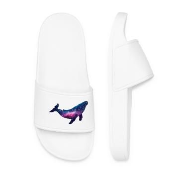 Baleine bisexuelle Queer Galaxy Whale Space - Claquettes Femme - blanc - Devant