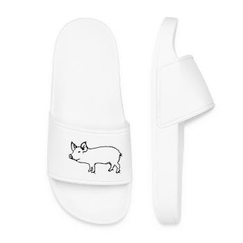 COCHON - Claquettes Femme - blanc - Devant