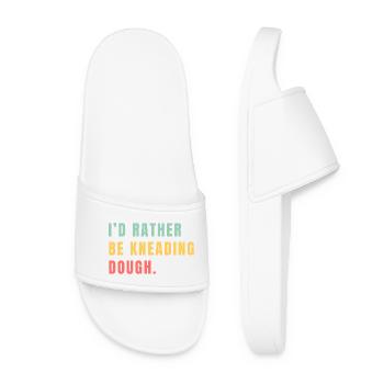 I'd rather be kneading dough - Women’s Pool Sliders - white - Front