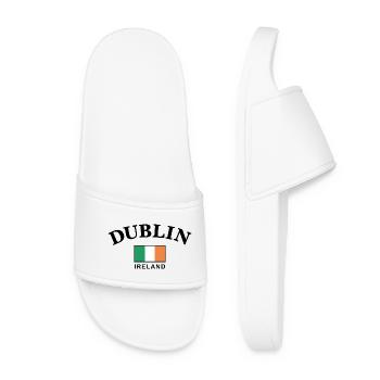Dublin, Irland - Frauen Badelatschen - Weiß - Vorne