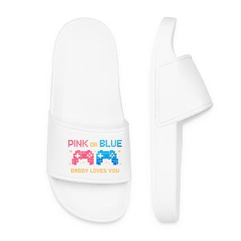 Contrôleur de pixels rose ou bleu - Claquettes Femme - blanc - Devant