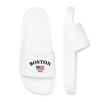 Boston, États-Unis - Claquettes Femme - blanc - Devant