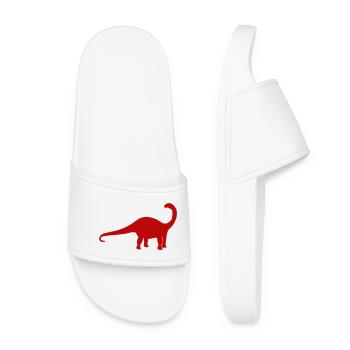 Silhouette du brontosaure - Claquettes Femme - blanc - Devant