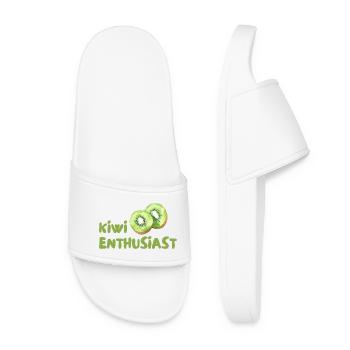 Kiwi Enthusiast - Women’s Pool Sliders - white - Front