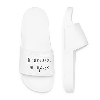 let's play f* off - you go first. - Women’s Pool Sliders - white - Front