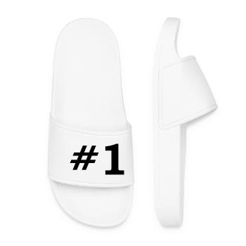 Number One - Women’s Pool Sliders - white - Front