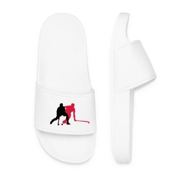 hockey sur gazon - Claquettes Femme - blanc - Devant