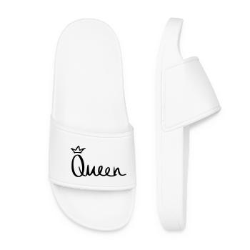 Queen - Women’s Pool Sliders - white - Front
