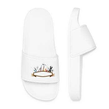 Bannières et outils,Marteaux,Pinces,Tournevis - Claquettes Femme - blanc - Devant