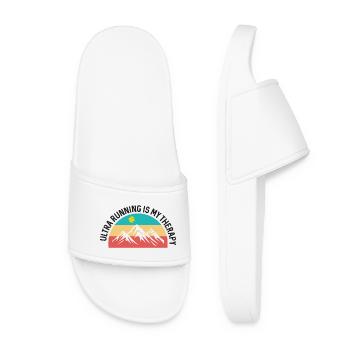 Ultra Running est ma thérapie - Claquettes Femme - blanc - Devant