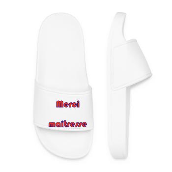 MERCI. MAÎTRESSE. MAÎTRE. MERCI MAÎTRESSE. MAITRE - Claquettes Femme - blanc - Devant