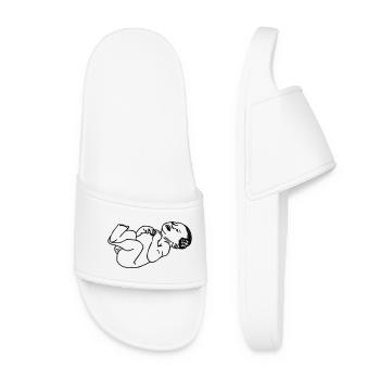 Illustration d’ombre transparente de bébé nouveau-né - Claquettes Femme - blanc - Devant