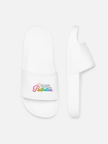 Gang des paillettes Le retour nouveau design - Claquettes Femme - blanc