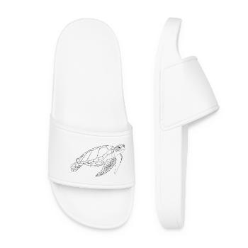 Tortue marine - Claquettes Femme - blanc - Devant