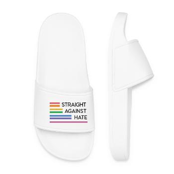 LGBT Pride Month - Direkt gegen Hass - Frauen Badelatschen - Weiß - Vorne
